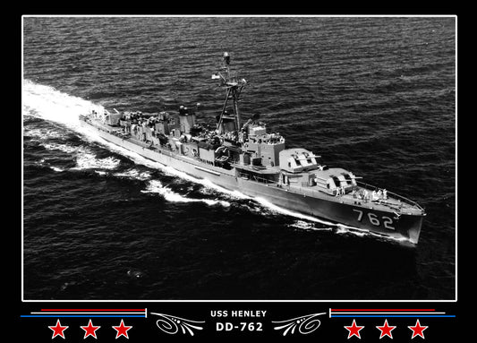 USS Henley DD-762 Canvas Photo Print