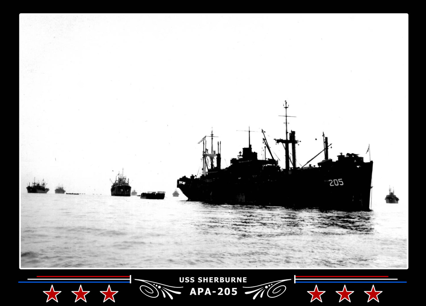 USS Sherburne APA205 Canvas Photo Print