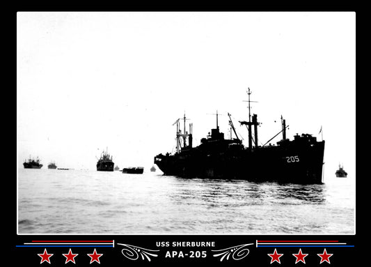 USS Sherburne APA205 Canvas Photo Print