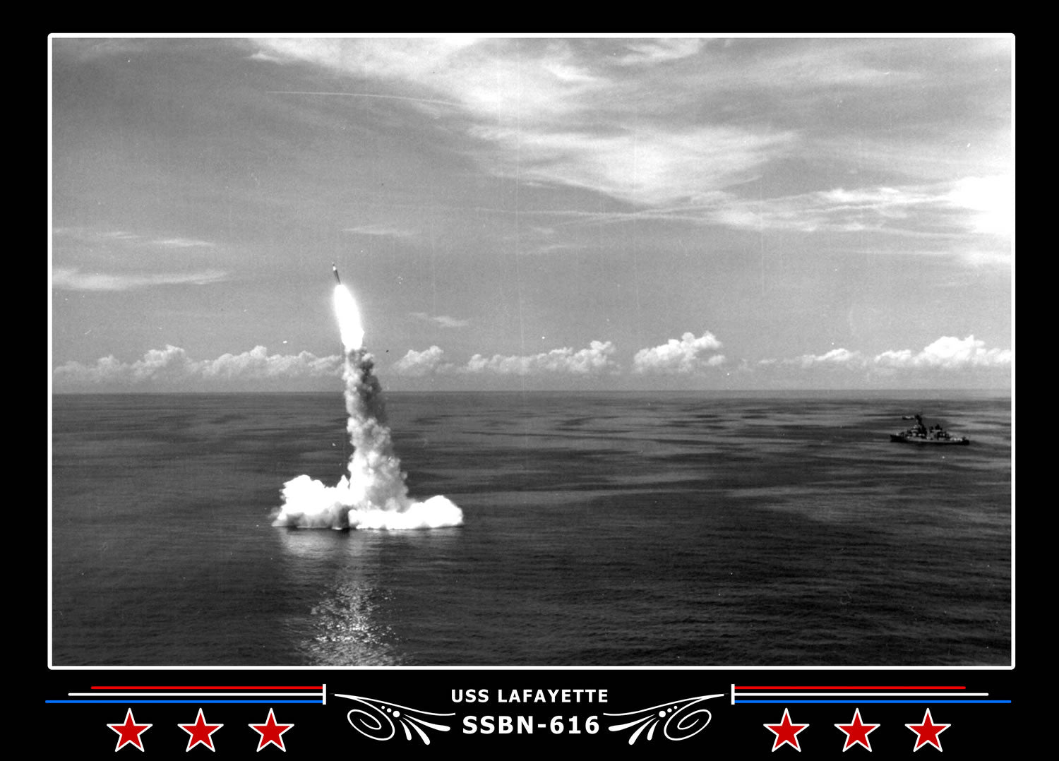 USS Lafayette SSBN-616 Canvas Photo Print