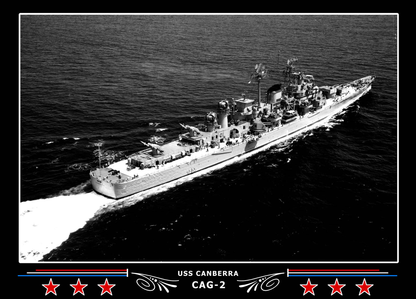 USS Canberra CAG-2 Canvas Photo Print