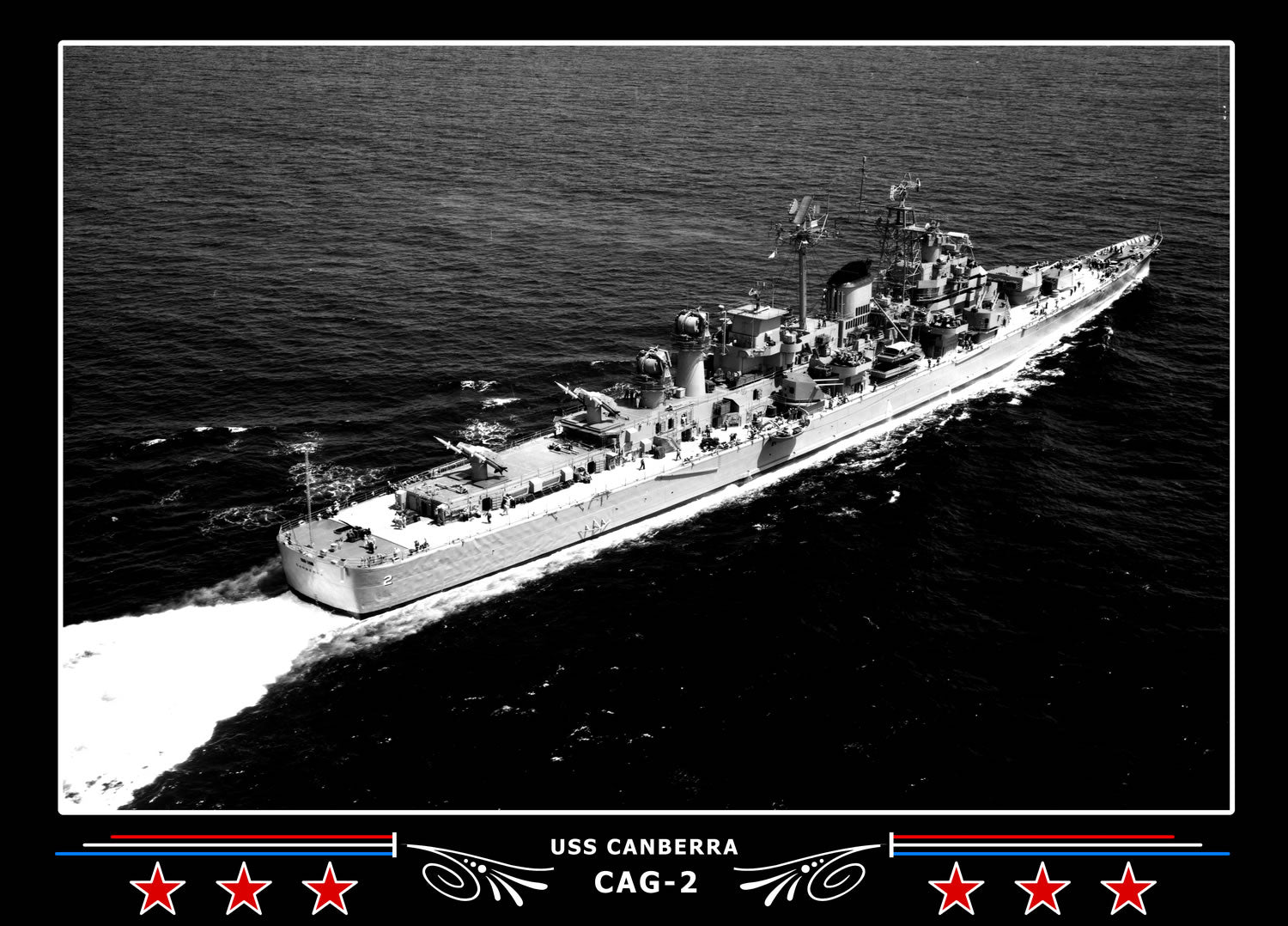 USS Canberra CAG-2 Canvas Photo Print