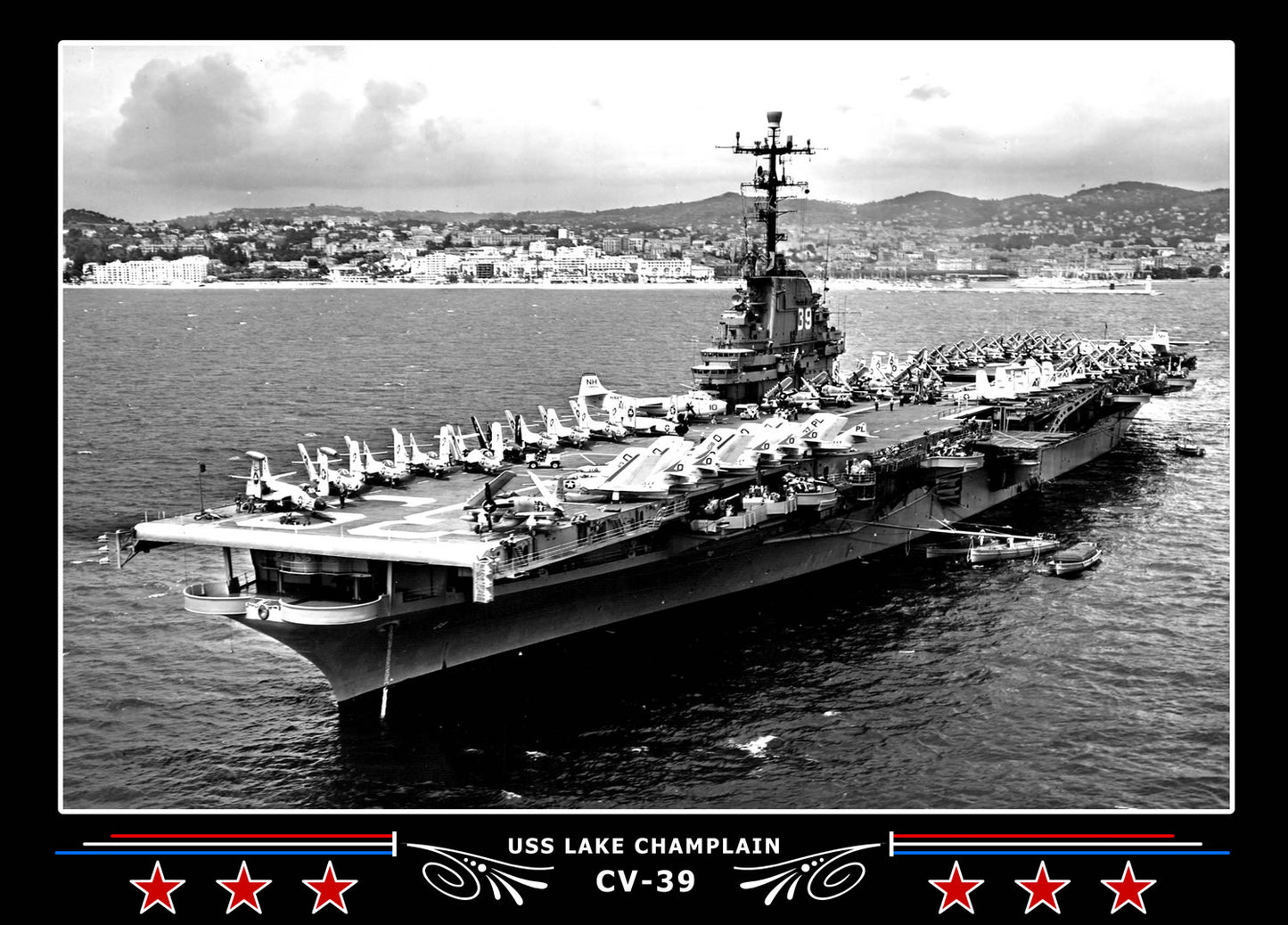 USS Lake Champlain CV-39 Canvas Photo Print