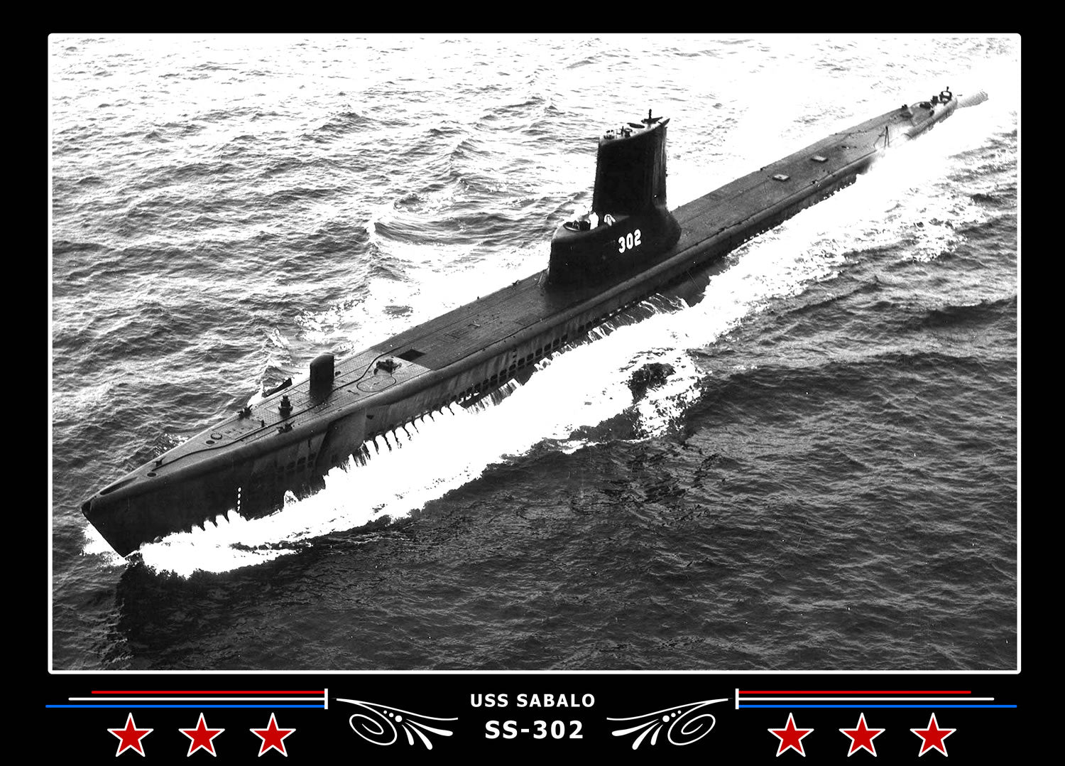 USS Sabalo SS-302 Canvas Photo Print