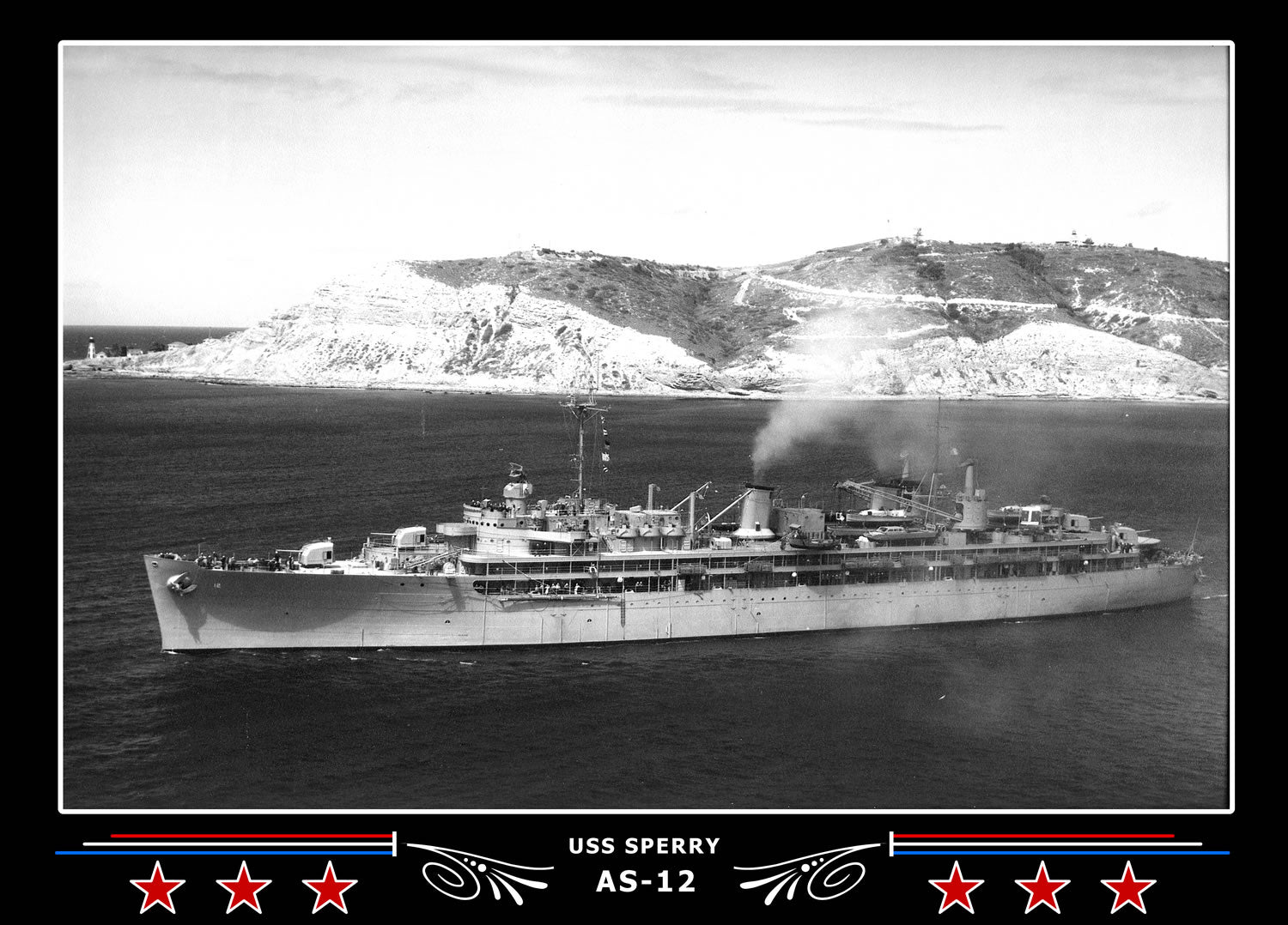 USS Sperry AS-12 Canvas Photo Print