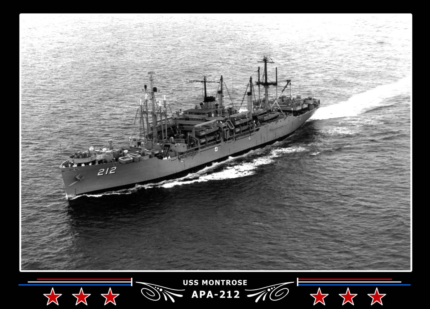 USS Montrose APA212 Canvas Photo Print