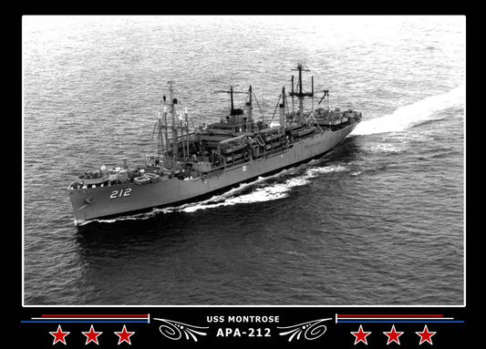 USS Montrose APA212 Canvas Photo Print