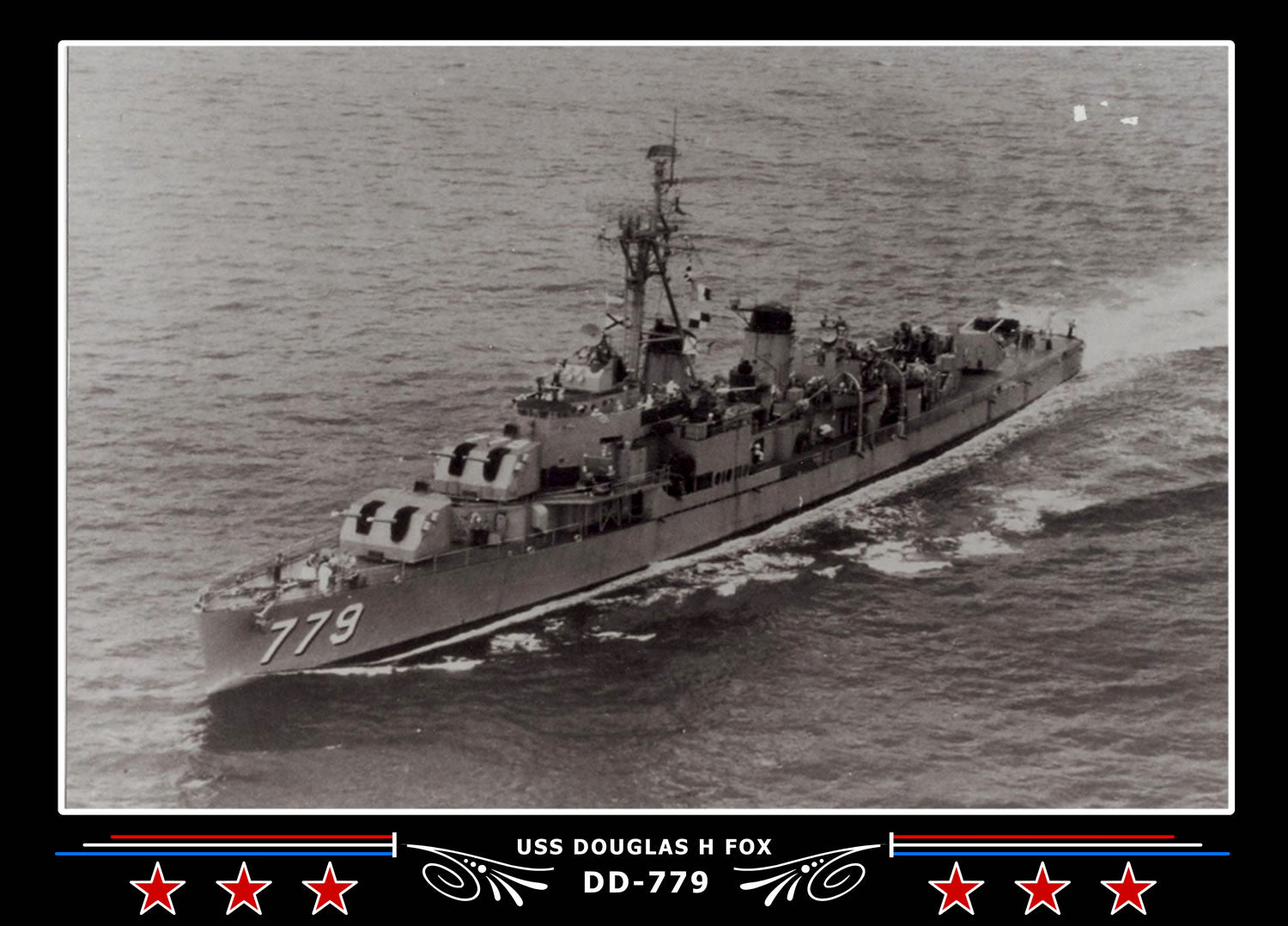 USS Douglas H Fox DD-779 Canvas Photo Print