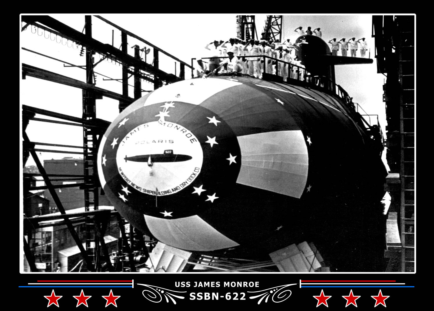 USS James Monroe SSBN-622 Canvas Photo Print
