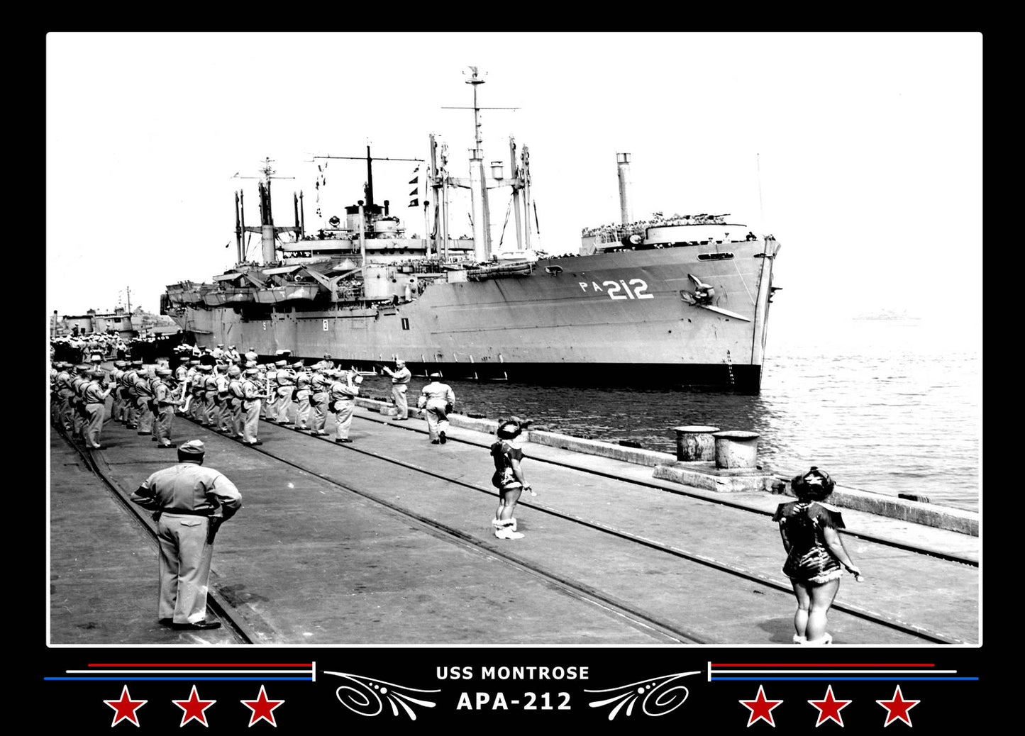 USS Montrose APA212 Canvas Photo Print