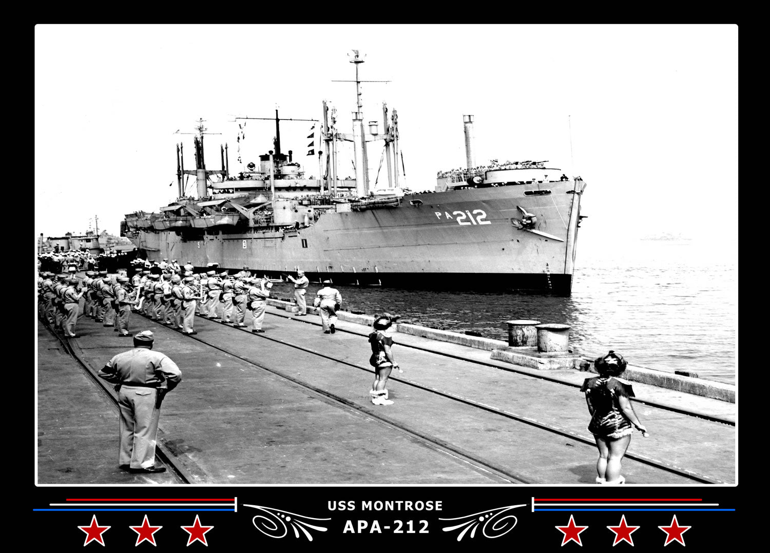 USS Montrose APA212 Canvas Photo Print