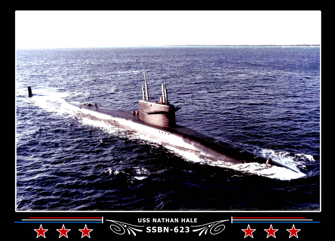 USS Nathan Hale SSBN-623 Canvas Photo Print – Navy Emporium