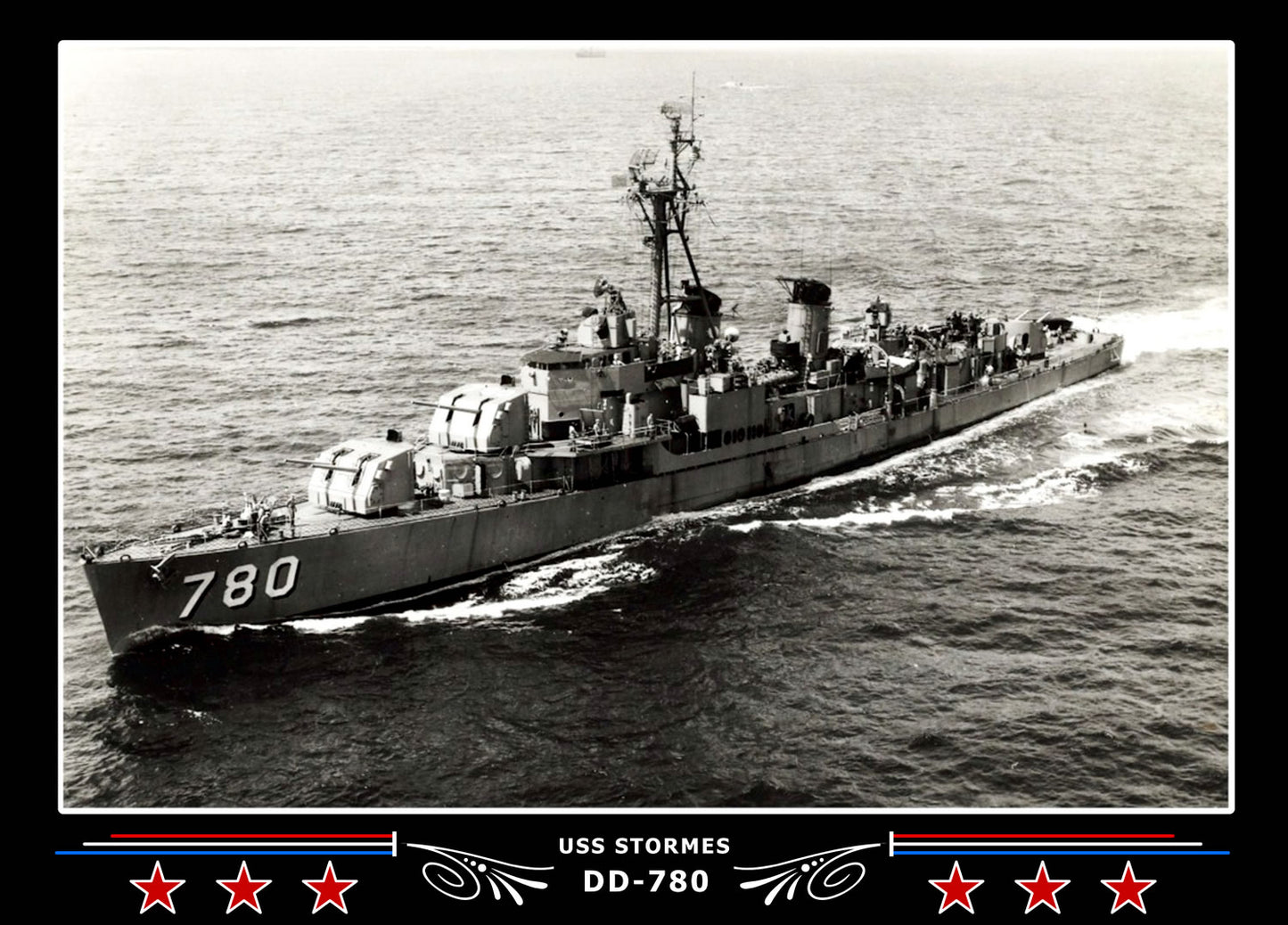 USS Stormes DD-780 Canvas Photo Print