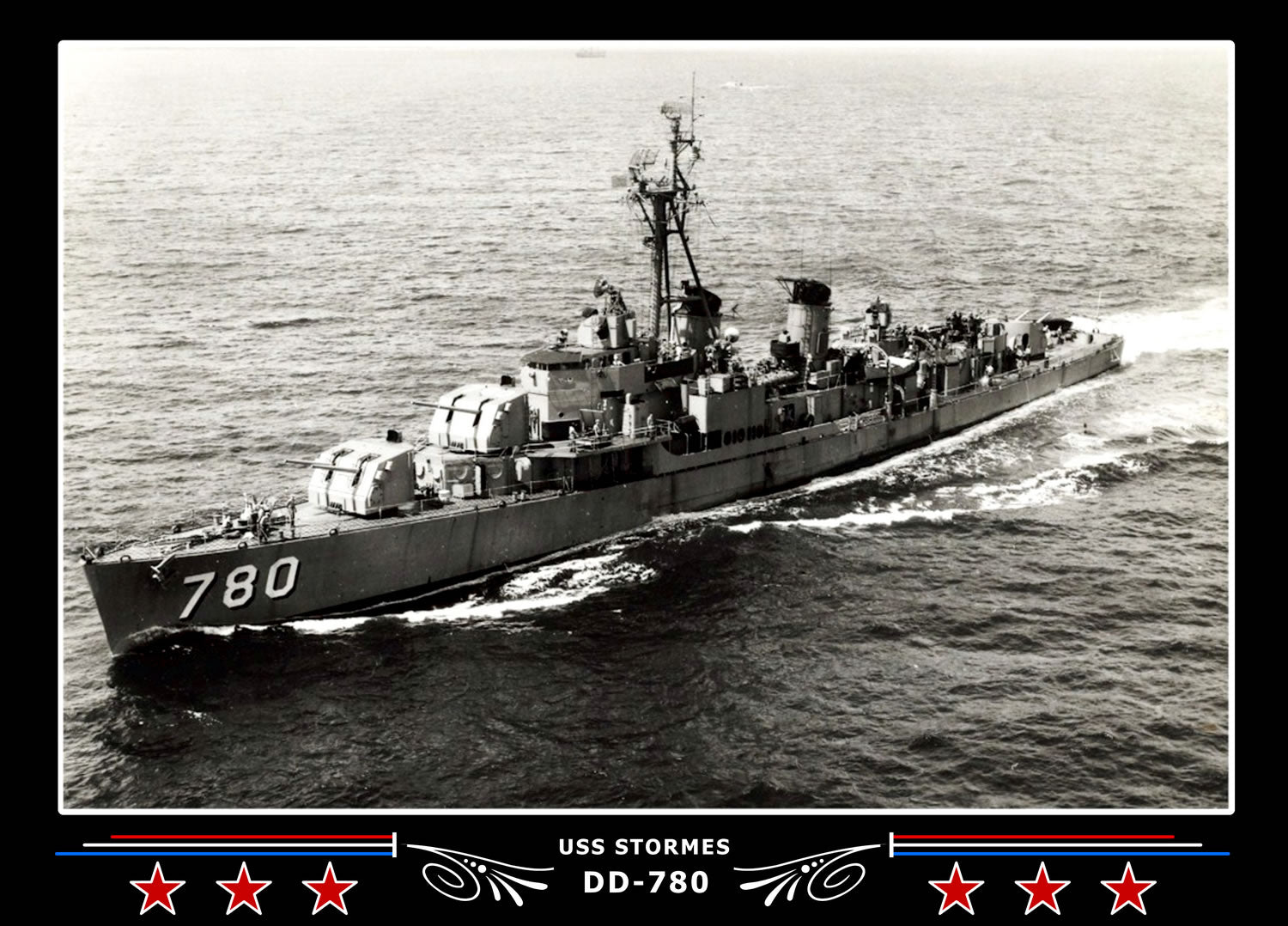 USS Stormes DD-780 Canvas Photo Print