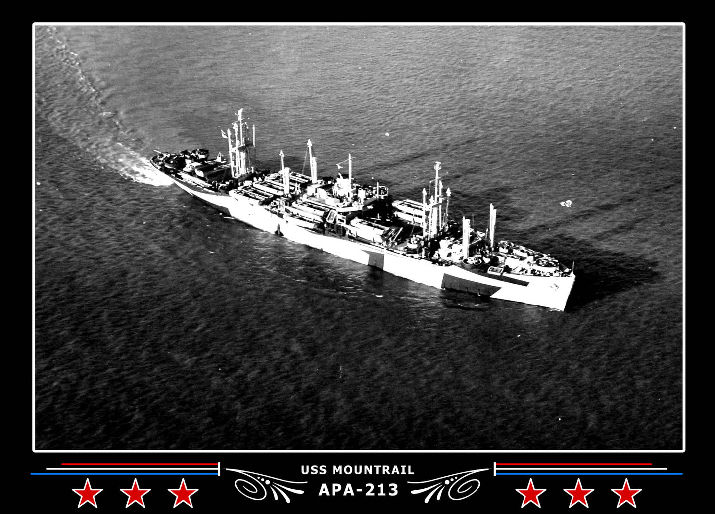 USS Mountrail APA213 Canvas Photo Print