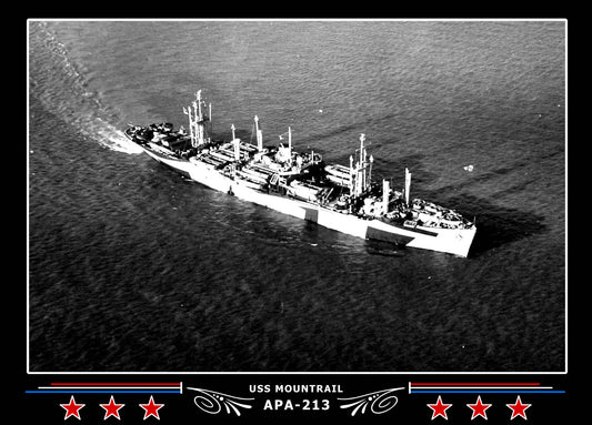 USS Mountrail APA213 Canvas Photo Print