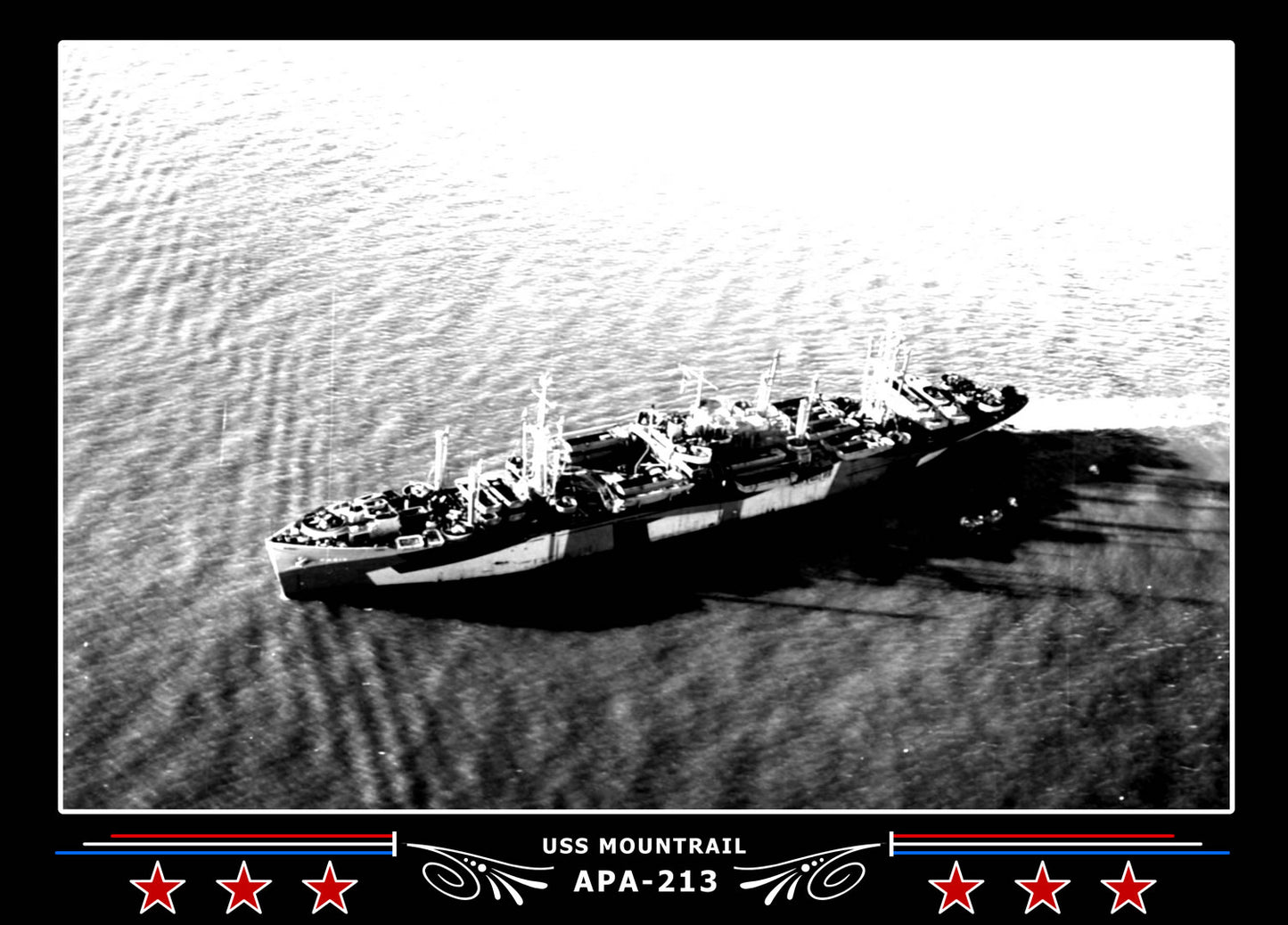 USS Mountrail APA213 Canvas Photo Print
