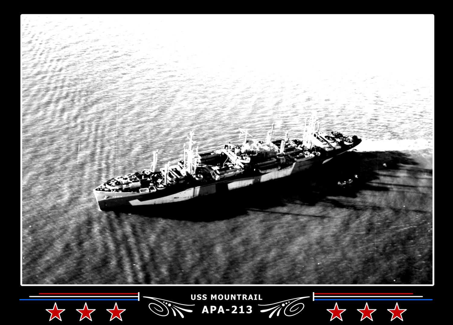 USS Mountrail APA213 Canvas Photo Print