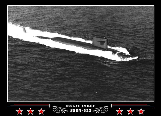 USS Nathan Hale SSBN-623 Canvas Photo Print