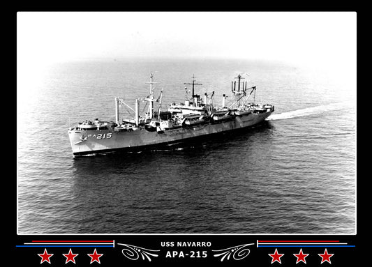 USS Navarro APA215 Canvas Photo Print