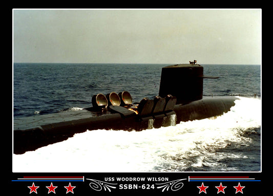 USS Woodrow Wilson SSBN-624 Canvas Photo Print