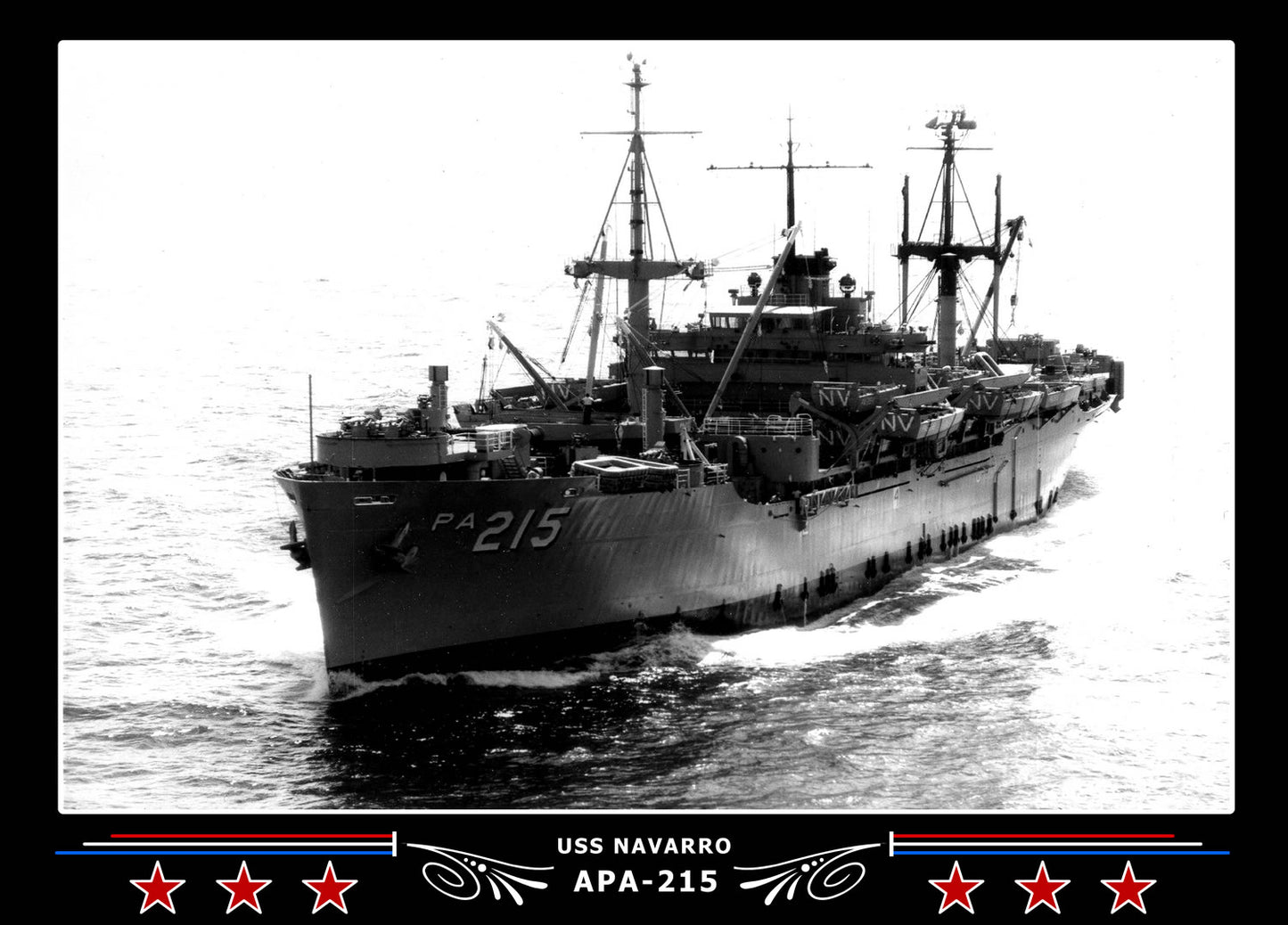 USS Navarro APA215 Canvas Photo Print