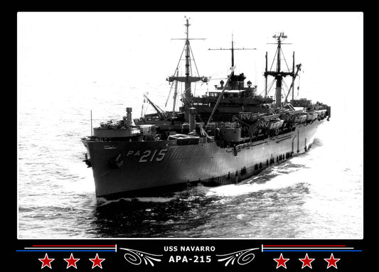 USS Navarro APA215 Canvas Photo Print