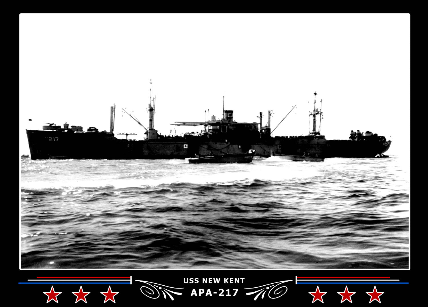 USS New Kent APA217 Canvas Photo Print