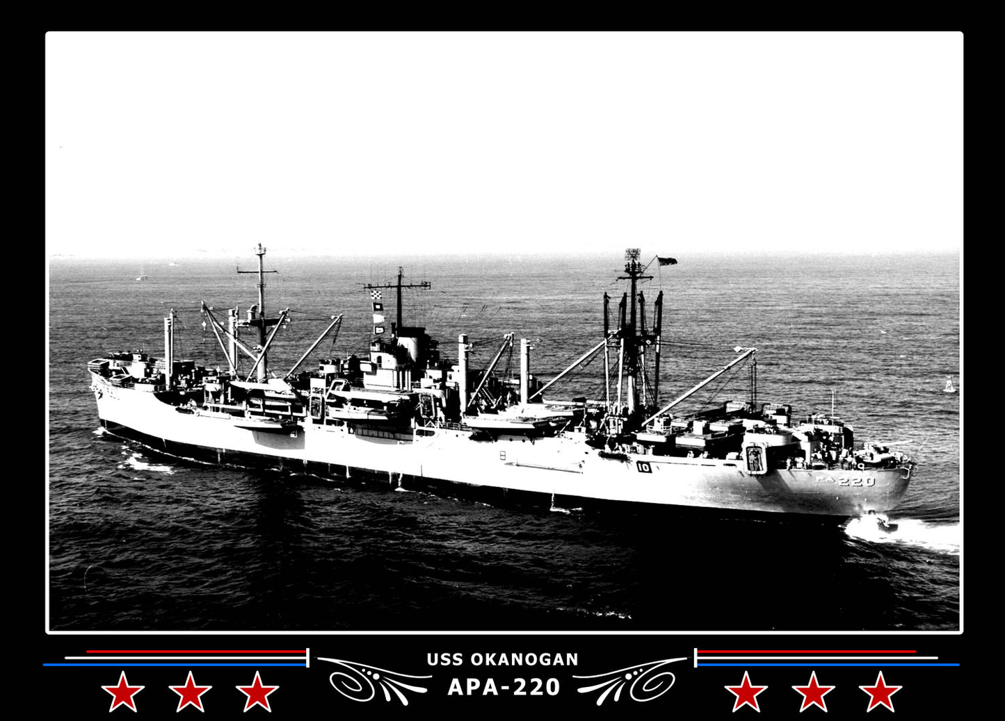 USS Okanogan APA220 Canvas Photo Print