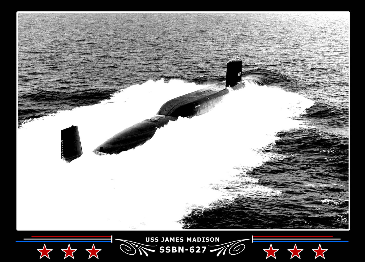 USS James Madison SSBN-627 Canvas Photo Print