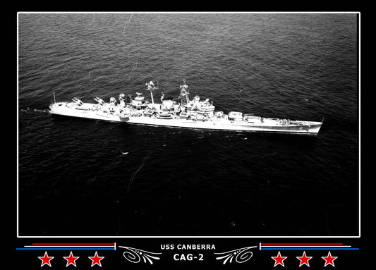 USS Canberra CAG-2 Canvas Photo Print