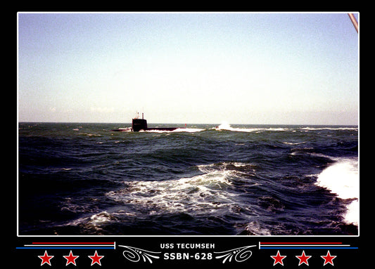 USS Tecumseh SSBN-628 Canvas Photo Print