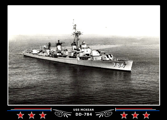 USS Mckean DD-784 Canvas Photo Print