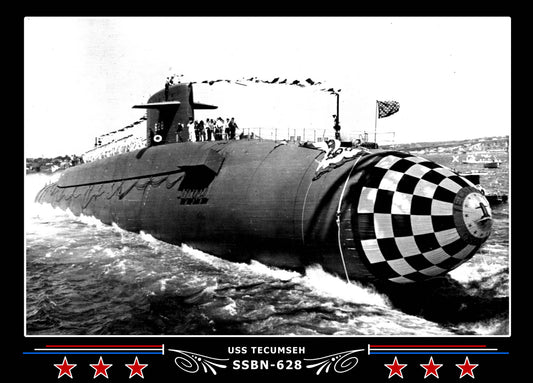 USS Tecumseh SSBN-628 Canvas Photo Print