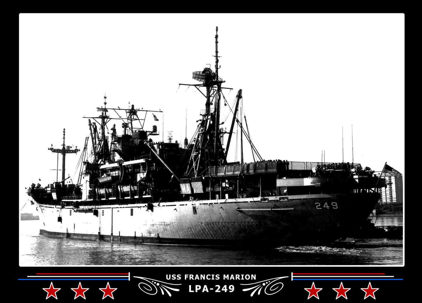 USS Francis Marion LPA249 Canvas Photo Print
