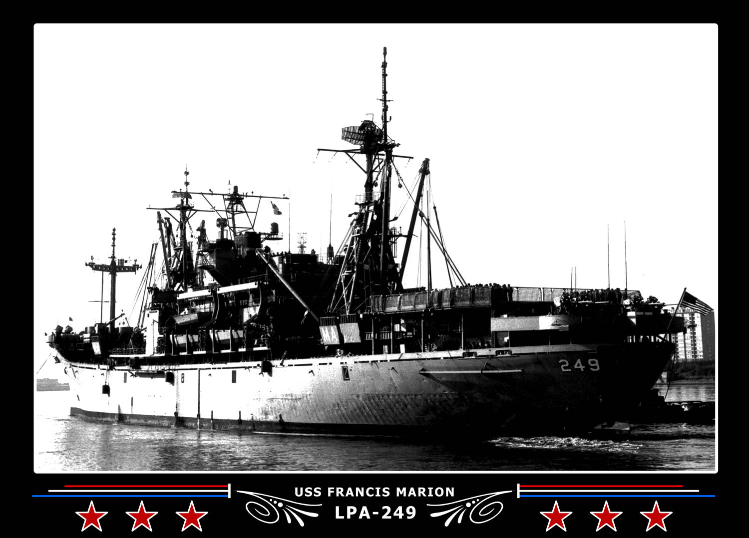 USS Francis Marion LPA249 Canvas Photo Print