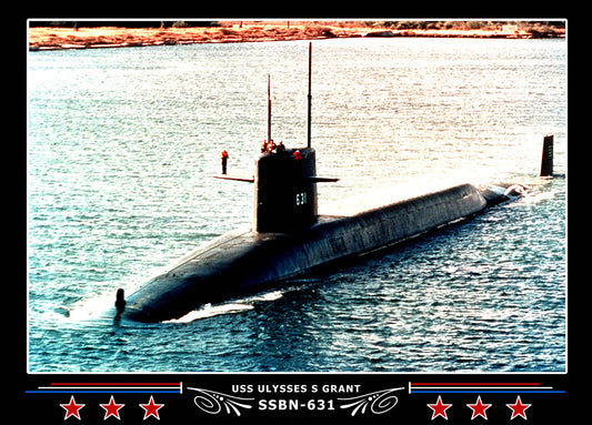 USS Ulysses S Grant SSBN-631 Canvas Photo Print