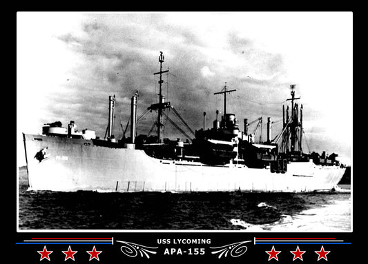 USS Lycoming APA155 Canvas Photo Print