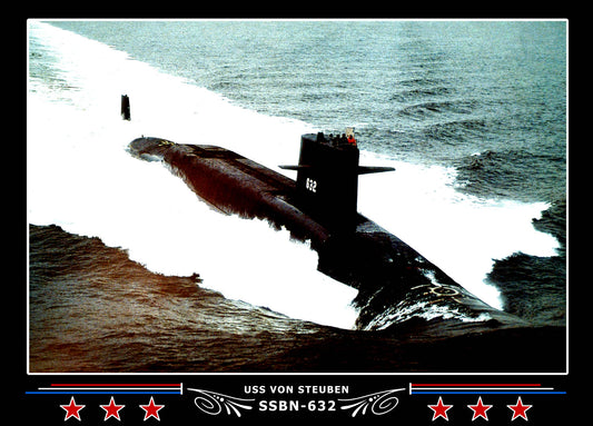 USS Von Steuben SSBN-632 Canvas Photo Print