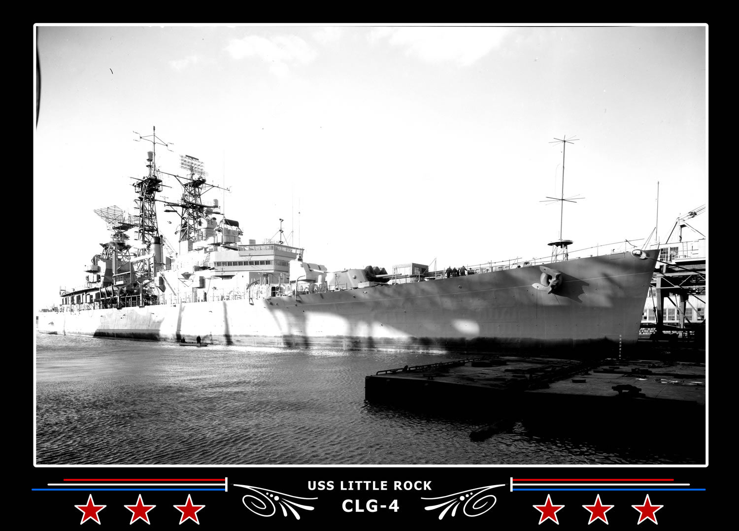 USS Little Rock CLG-4 Canvas Photo Print