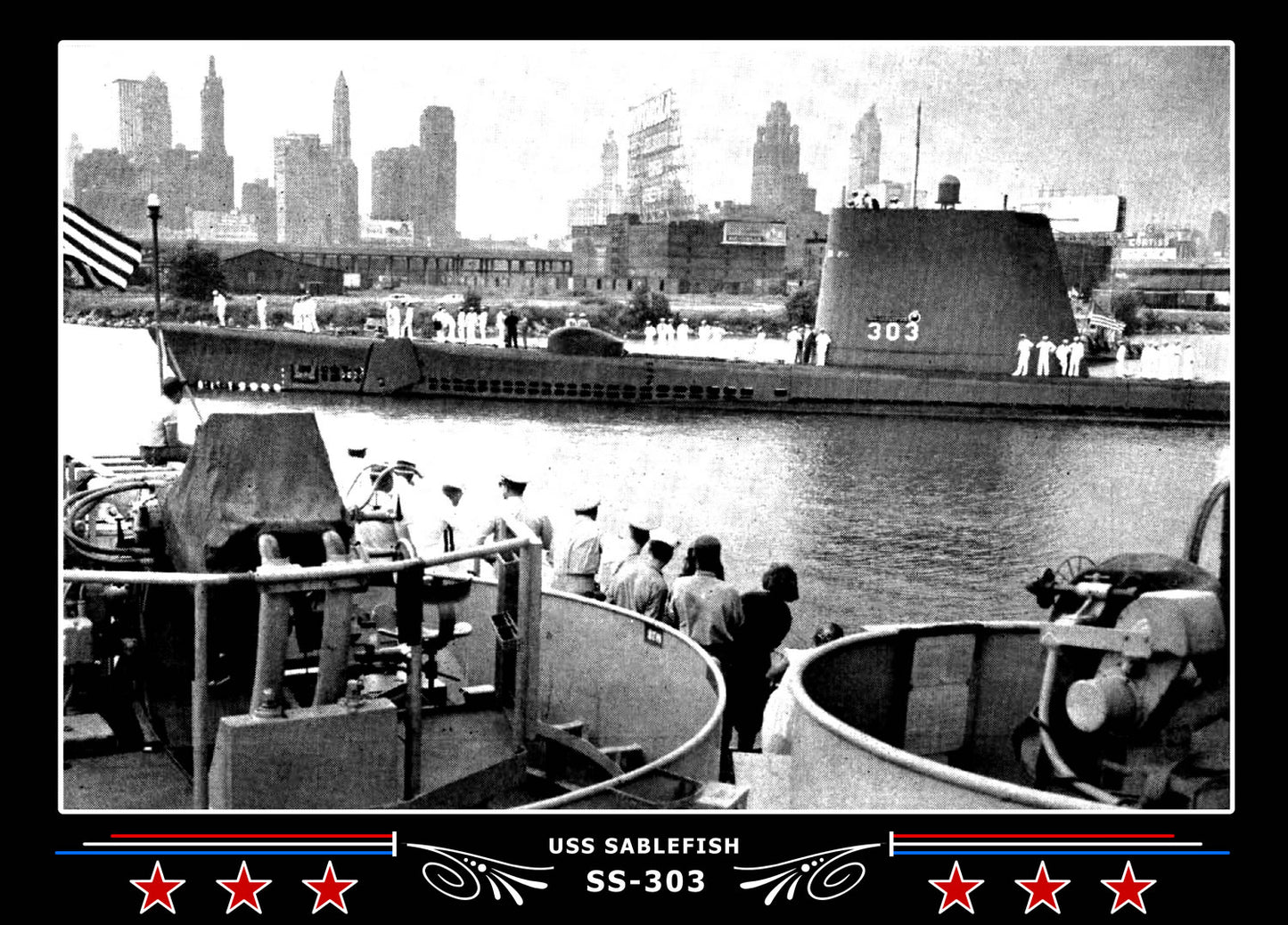 USS Sablefish SS-303 Canvas Photo Print