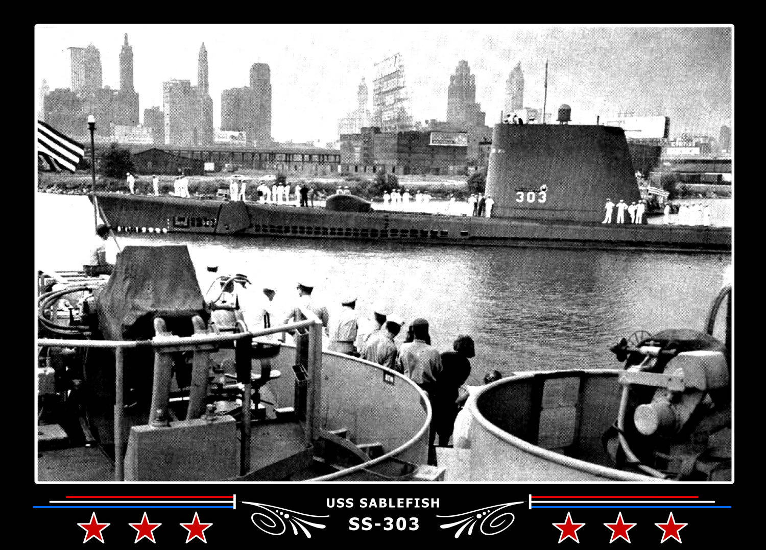 USS Sablefish SS-303 Canvas Photo Print