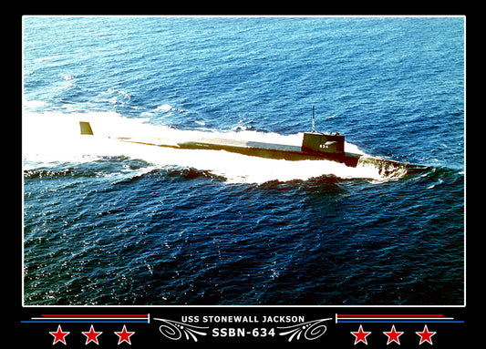 USS Stonewall Jackson SSBN-634 Canvas Photo Print