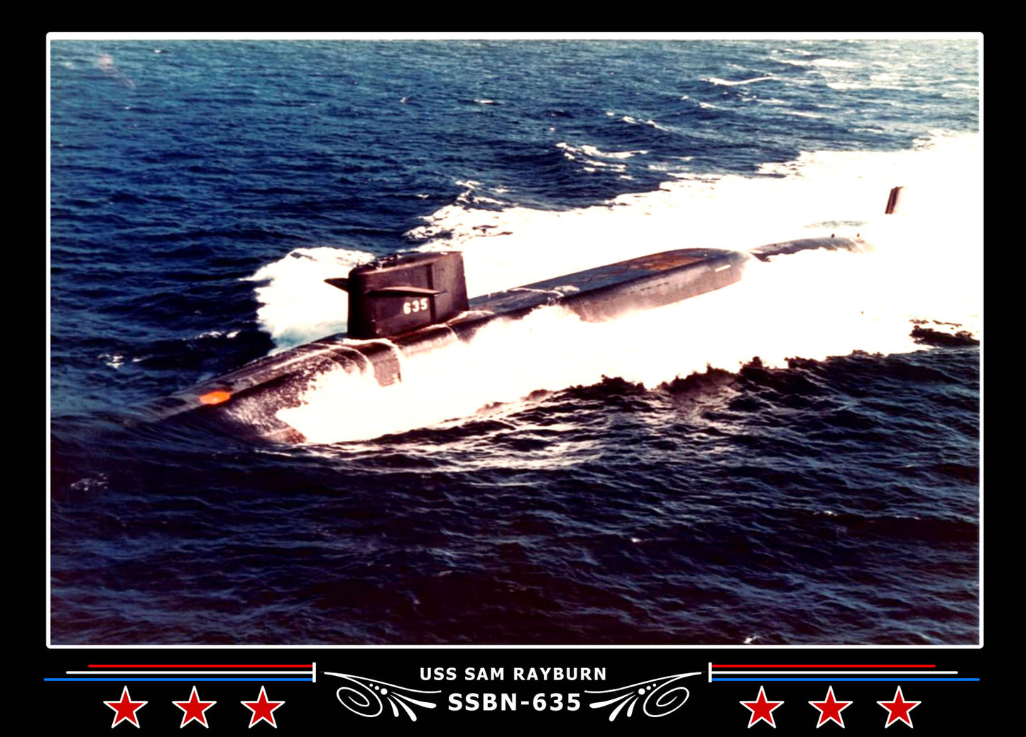 USS Sam Rayburn SSBN-635 Canvas Photo Print