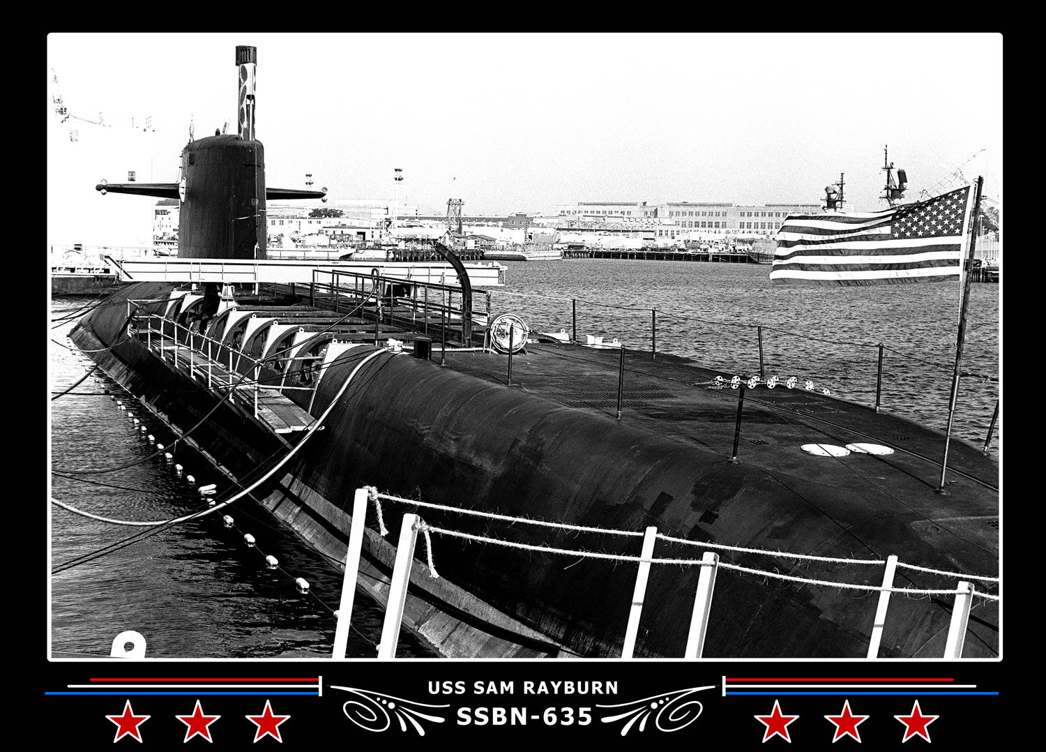 USS Sam Rayburn SSBN-635 Canvas Photo Print