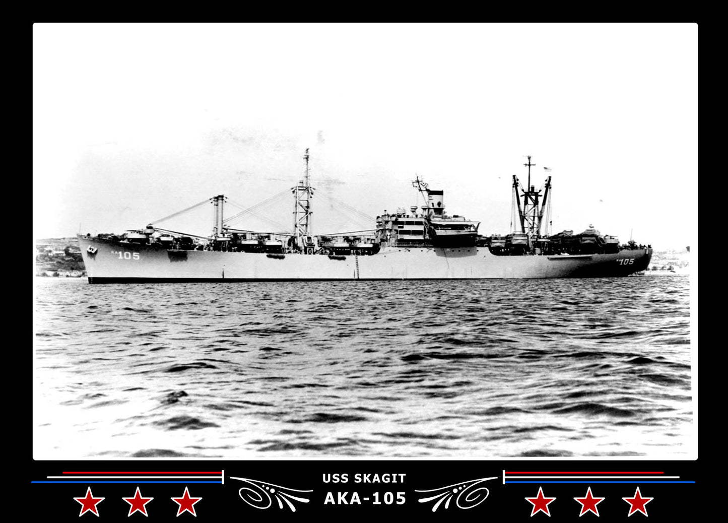 USS Skagit AKA105 Canvas Photo Print