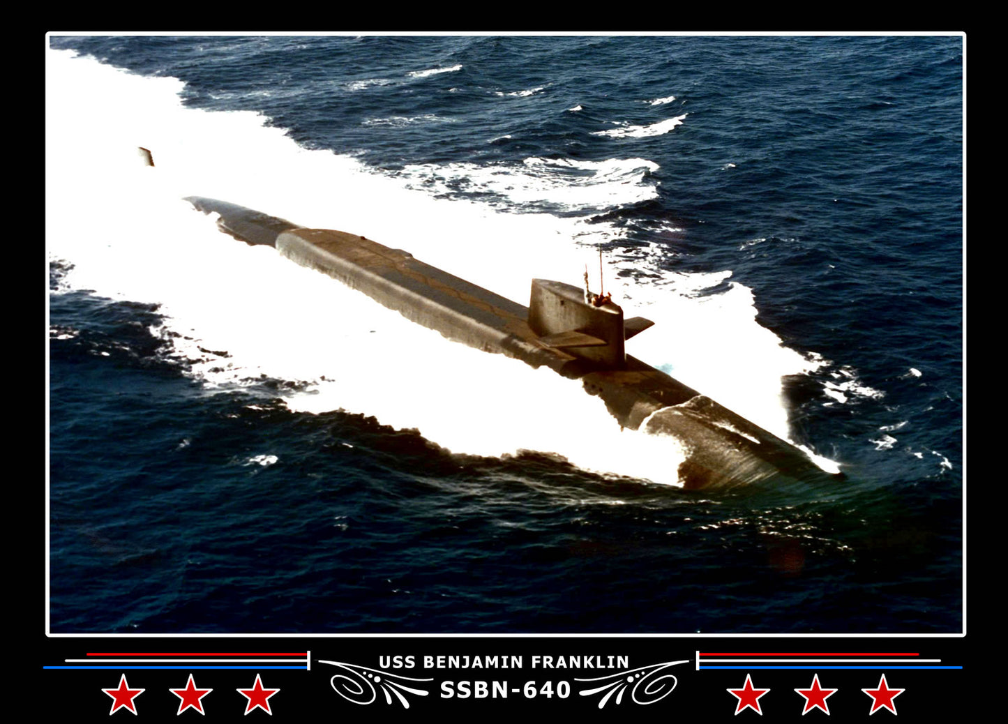 USS Benjamin Franklin SSBN-640 Canvas Photo Print