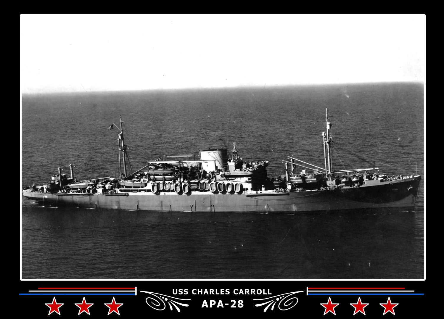 USS Charles Carroll APA28 Canvas Photo Print