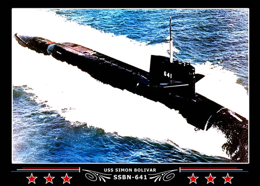USS Simon Bolivar SSBN-641 Canvas Photo Print