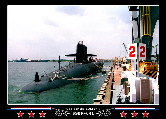 USS Simon Bolivar SSBN-641 Canvas Photo Print